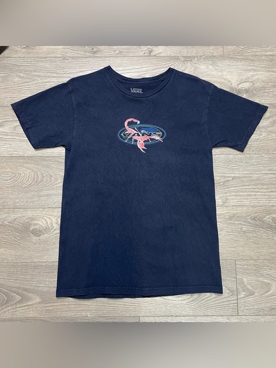 Vans Other - Vintage Vans Scorpion Graphic T-Shirt Navy Blue Y2K Skate Tee Small